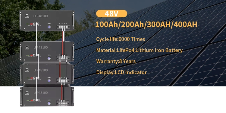 48V/100ah/200ah/300ah/12V Long Life High Inverter Compatibility Rechargeable Solar Home Power Li-ion/Lithium Ion LiFePO4 Energy Storage Gel Battery