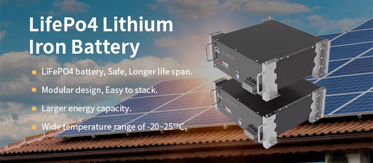 48V/100ah/200ah/300ah/12V Long Life High Inverter Compatibility Rechargeable Solar Home Power Li-ion/Lithium Ion LiFePO4 Energy Storage Gel Battery